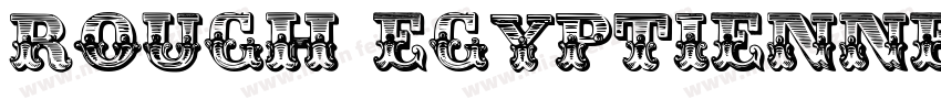 Rough Egyptienne字体转换